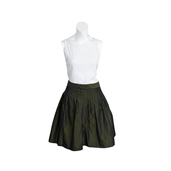 Victorinox Dresses & Skirts - $350 NWT Victorinox Womens Sz 6. Iridescent Green Multi Pleat Pleated Skirt